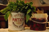 Ingredientes da Pizzaria Antica, em Atlanta, na Georgia - EUA